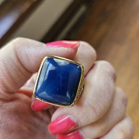 Barse Blue  Statement Ring Sz 11.5 - Picture 6 of 7